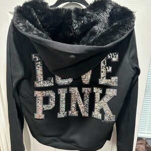 NWT Black Love Pink Hoodie